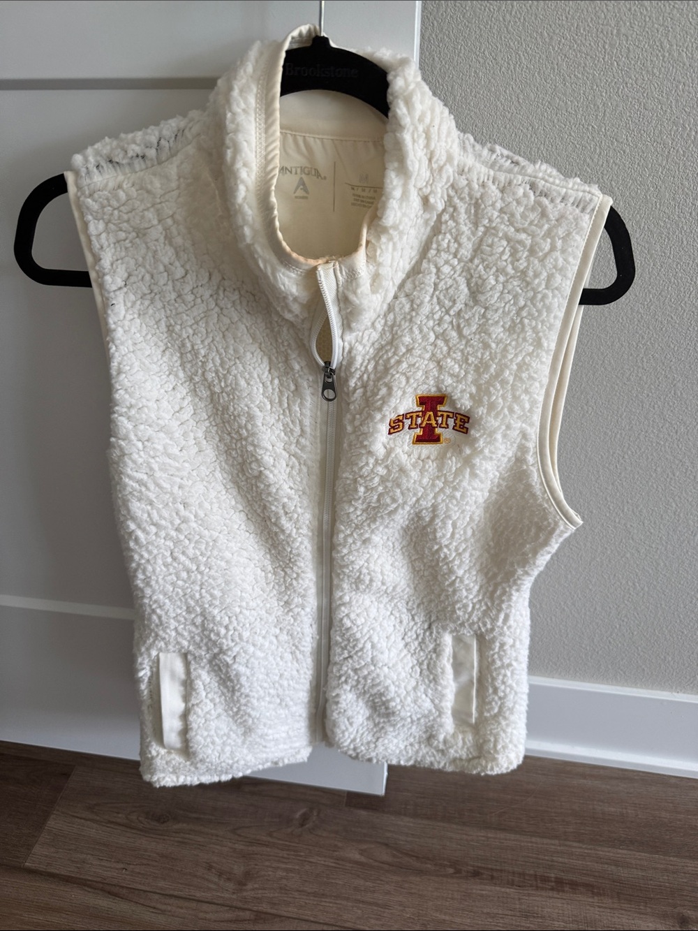 Iowa State Antigua Ivory Sherpa Vest